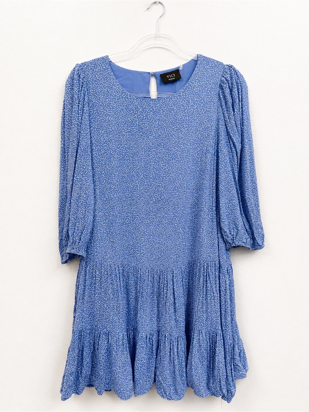 Vici EUC Light Blue Tiered Dress *